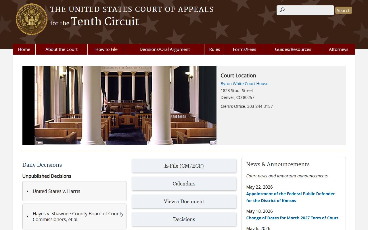 U.S. Court of Appeals Tenth Circuit related to Weber County federal cases